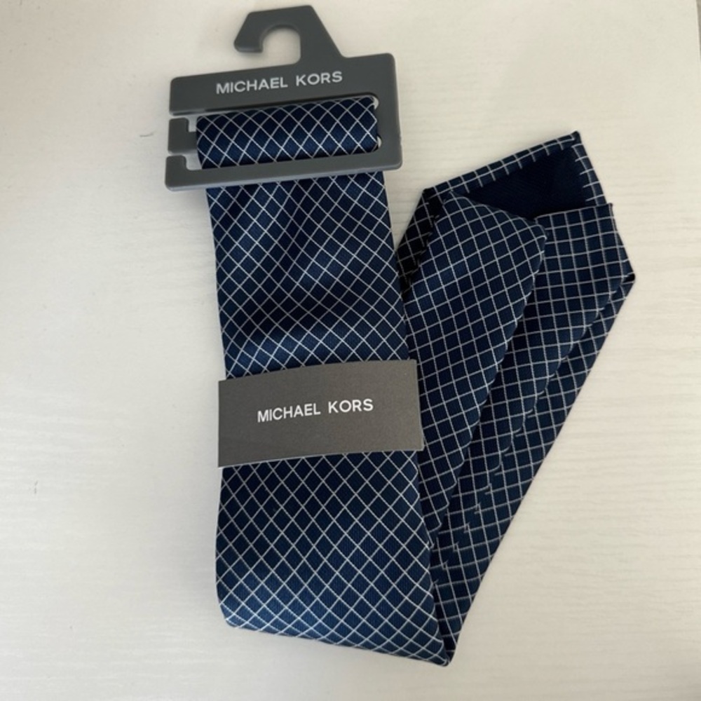 Michael Kors Blue with white stripes Tie
